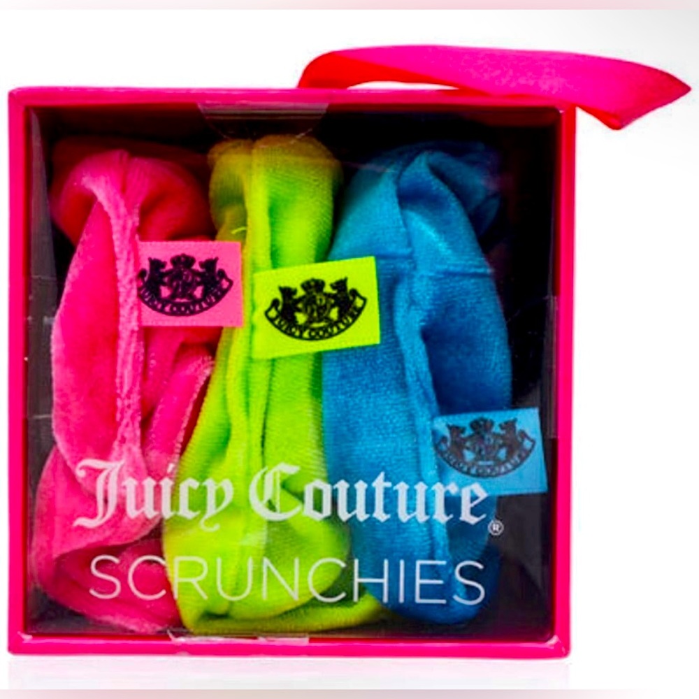 Juicy Couture | Scrunchie Trio in Gift Box - NWT